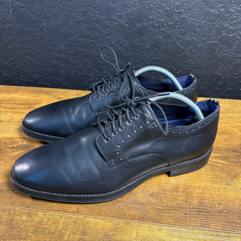 Cole Haan Grand 360 C30627 Black Leather Oxford Dress Shoes Mens 9M - Picture 3 of 7